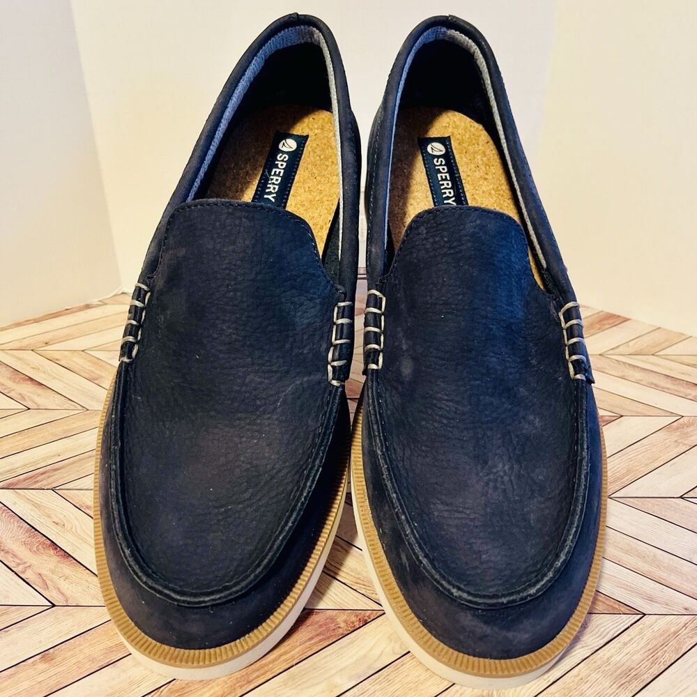 Sperry Authentic Original Double Sole Venetian Loafer M 11.5 Navy Blue STS25570 - Picture 3 of 8